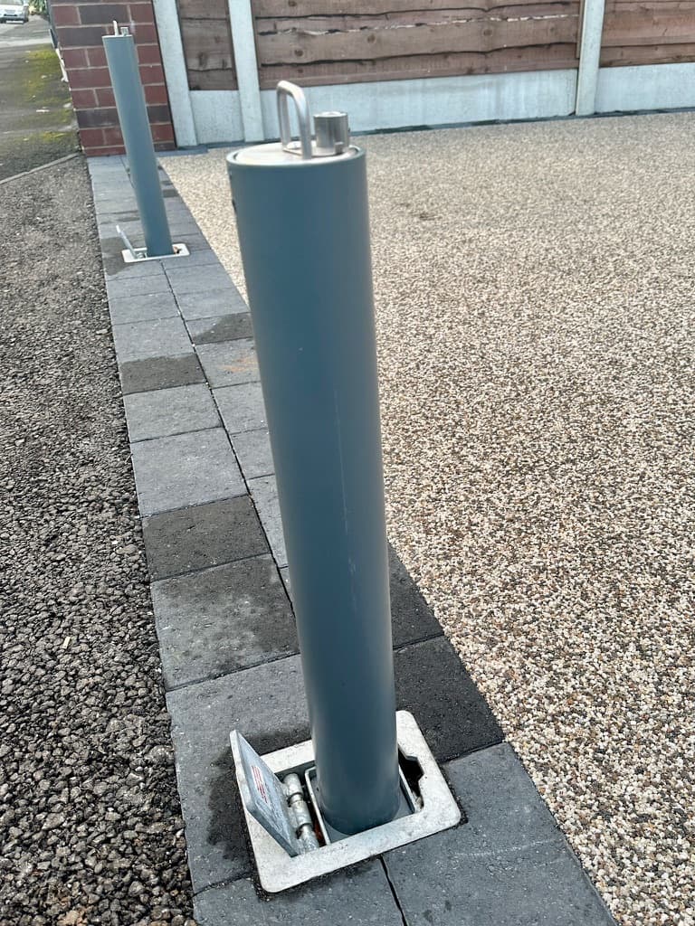 Bollard installation detail